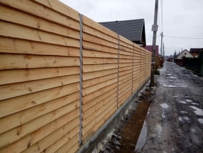 Деревянный забор елочка 150 метров фото в Дедовске