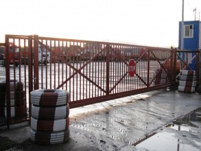 Решетчатые ворота откатные - пример 12 фото в Дедовске